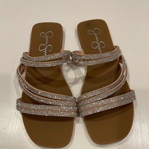 Jessica Simpson brand - Worn once! - sparkly and beautiful - size 7 1/2